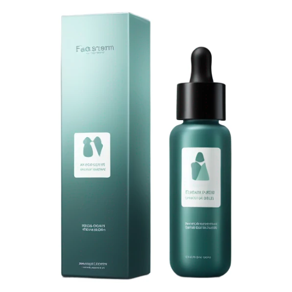 beautiful bottle of face serum sticker