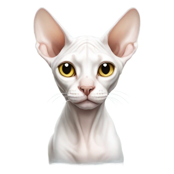 White sphynx cat sticker