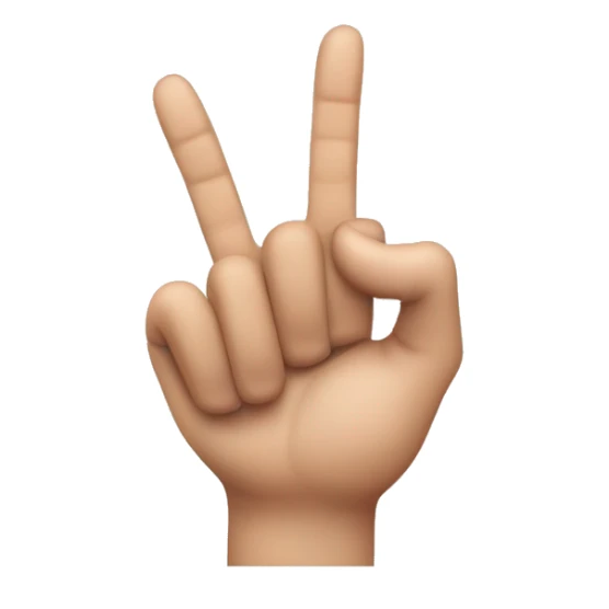 Thumb and index finger coming together to make a circle with three fingers up behind spread sticker