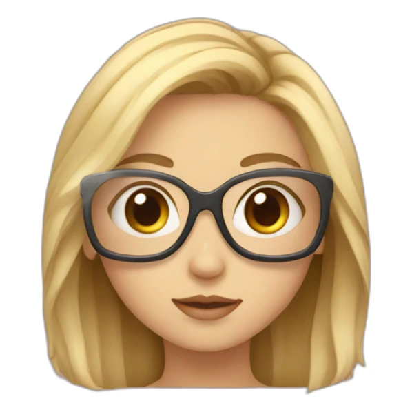 girl with poloroid glass sticker