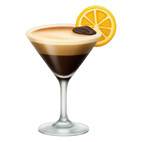 espresso martini in a glass sticker