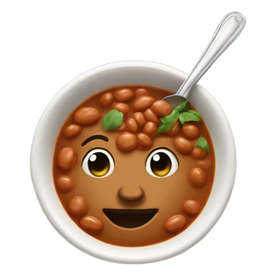 a spoonful of pinto bean soup sticker