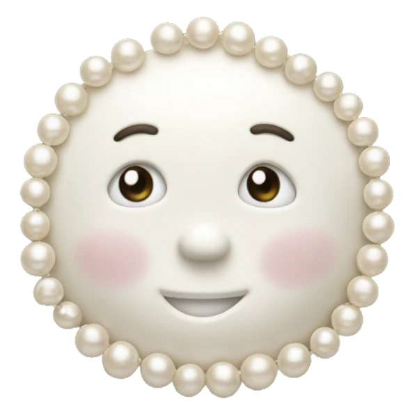 Now in milk color made from pearls  sticker