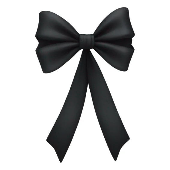 black bow sticker