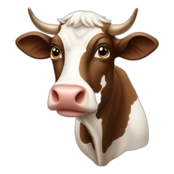 Salers cow sticker