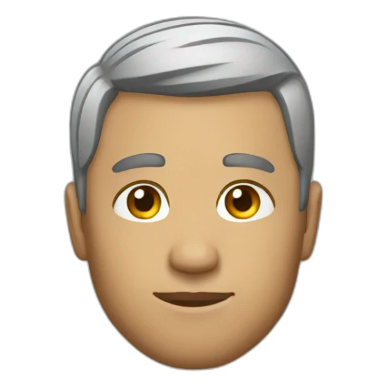 Man with short modern hair side look sticker