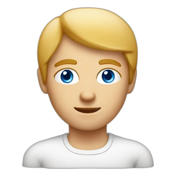 a nordic man with blue eyes making pizza sticker