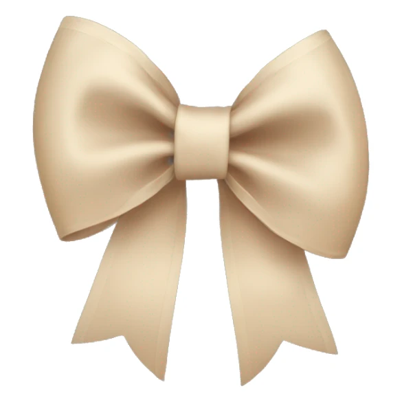 aesthetic beige bow sticker