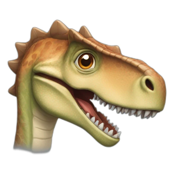 La tête d'un dinosaures qui rigole sticker