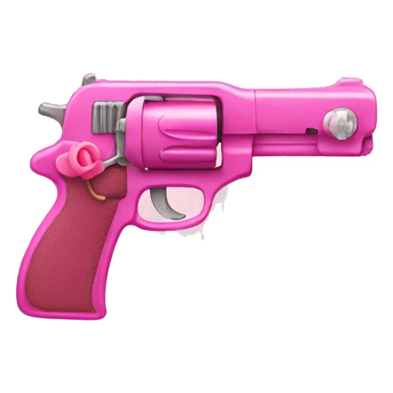 pink pistol with a pink ribbon sticker