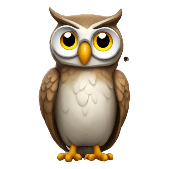 owl smoking sticker