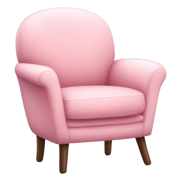 Pastel pink Cosy chair sticker