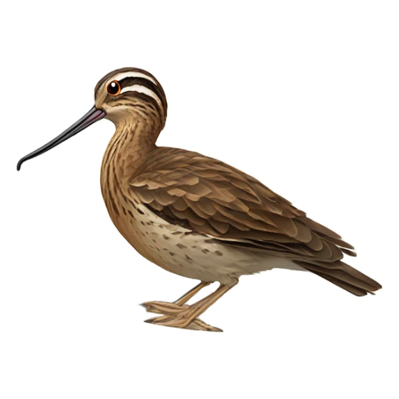 Snipe bird eating brown croissant while sitting on the toilet sticker