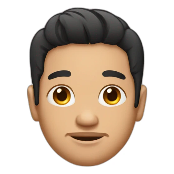 Pregnant man with black hair money sticker