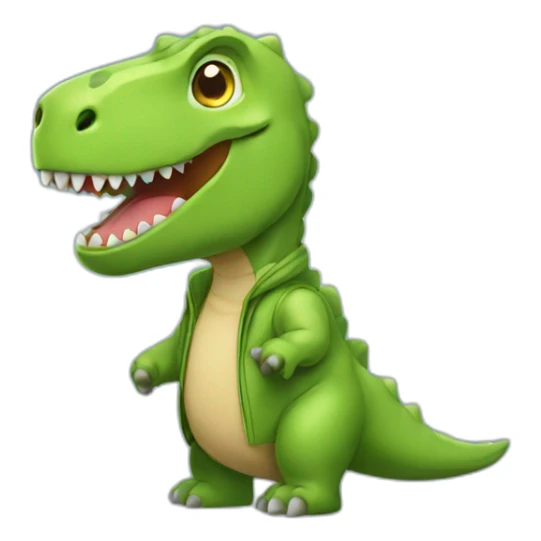 dinosaur with hoodie sticker