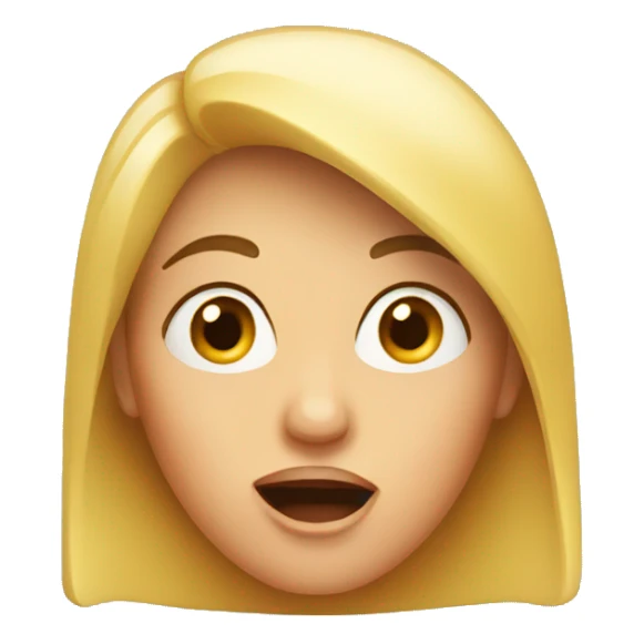 surprised woman sticker