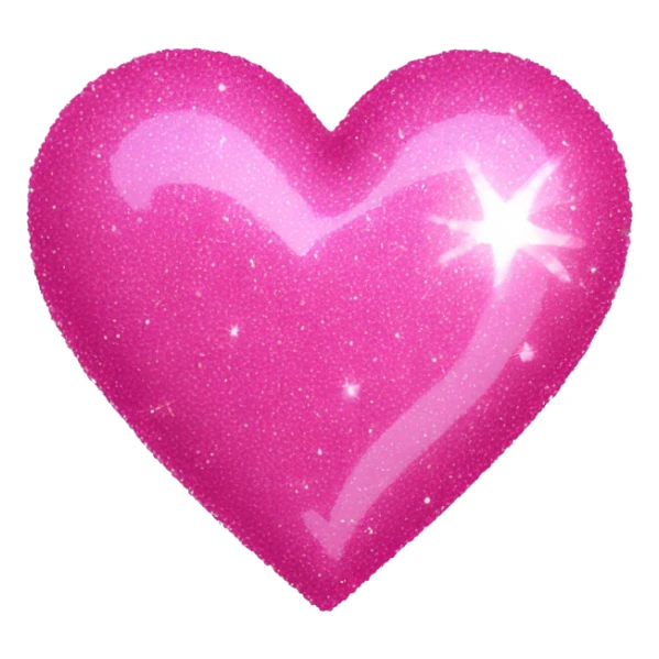 pink sparkle heart emoji sticker