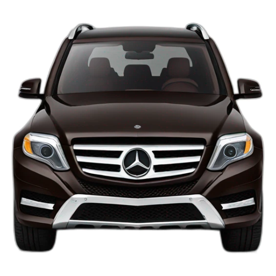 mercedes glk dark brown front sticker