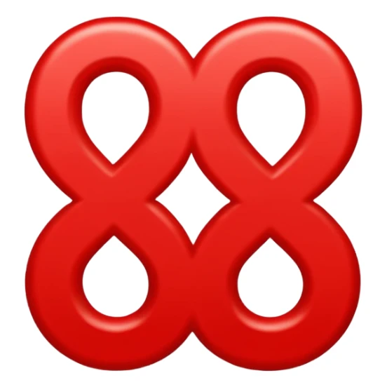 bold red number 5000 with double underlines and motion accents, mimicking iconic 100 emoji style sticker
