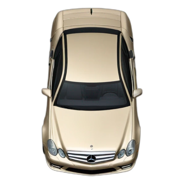 Mercedes w219 color champagne top view sticker