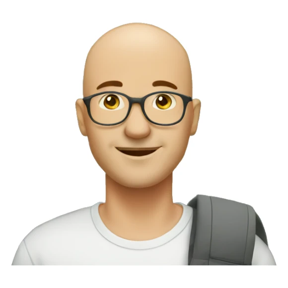 bald guy in front of the mount sticker