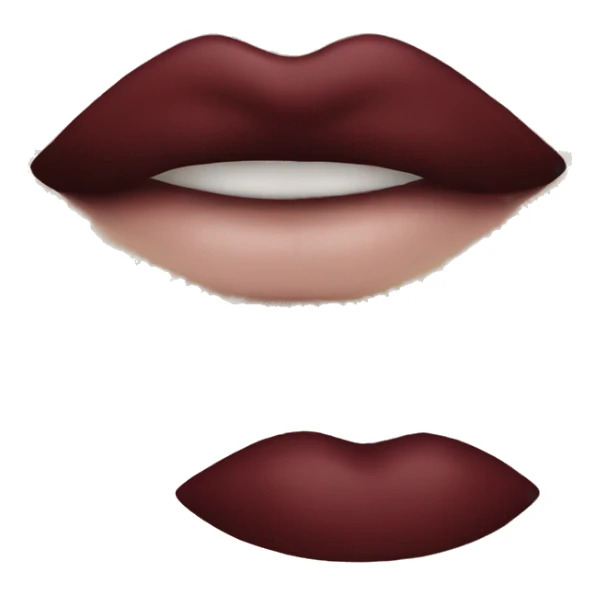 dark red lips sticker