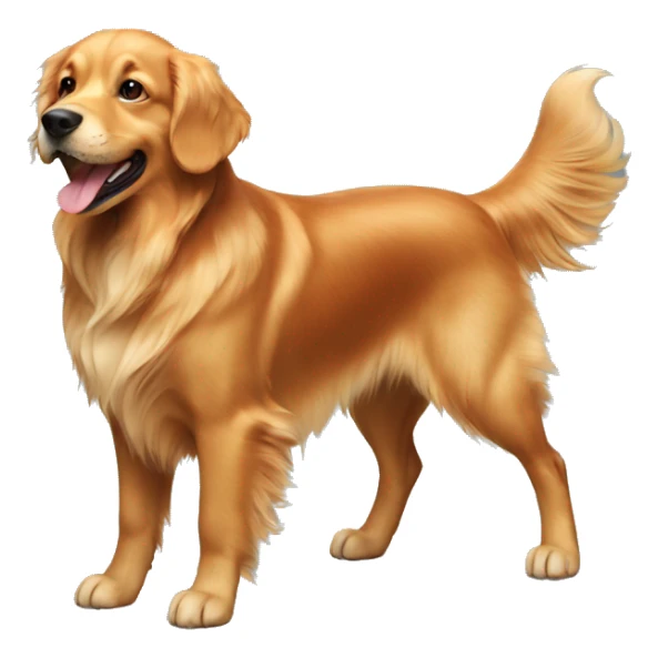 red golden retriever dog  sticker