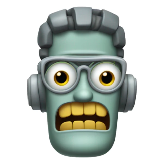 Bender from futurama, as a fast food manager sticker