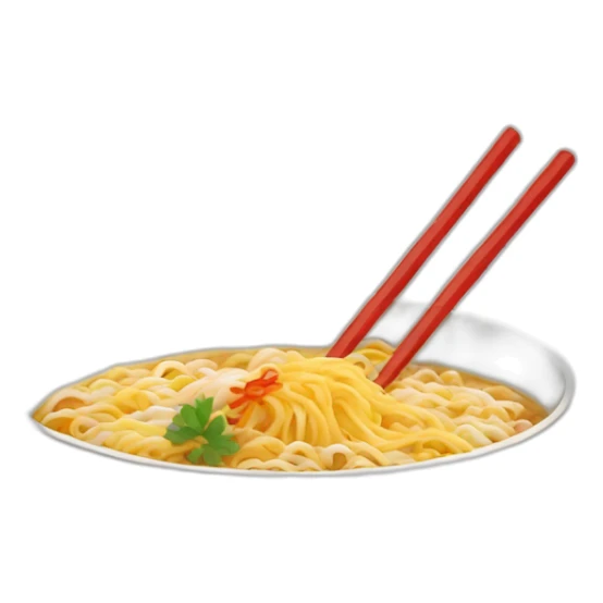 A bowl of ramen sticker