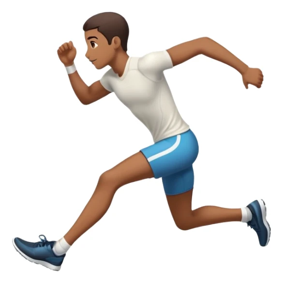 Running by jumping out of the window sticker