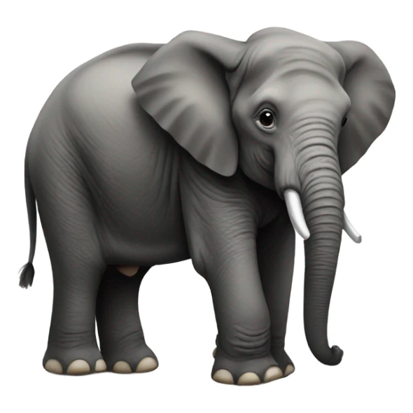 An elephant with a Guinness  sticker