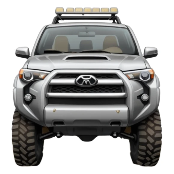 4 runner lifted off road looking with grill lights and make the color light grey sticker
