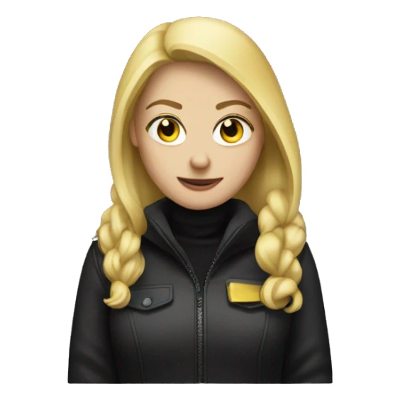 woman thief wit blonde hair sticker