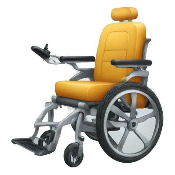 je veux un fauteuil roulant piloté par une trotinette sticker