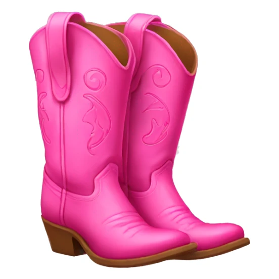 pink cowgirl boots sticker