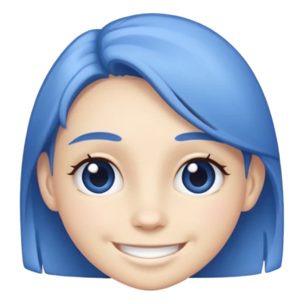 Bonnie Blue skinny, smiling sticker