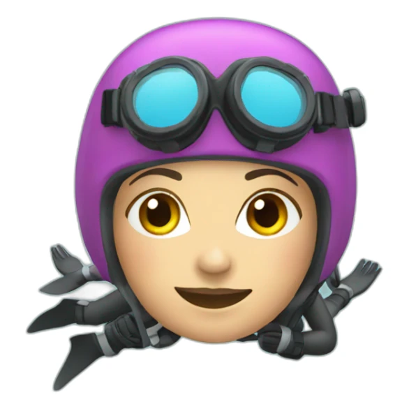 woman underwater scubadiver sticker