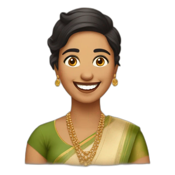 harshada-deshpande-laughing-indian-woman-short-hair-fair-complexion sticker