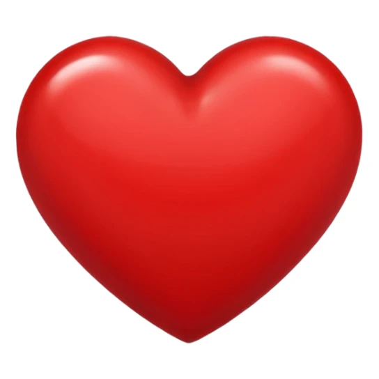 Left half of A red geart sticker