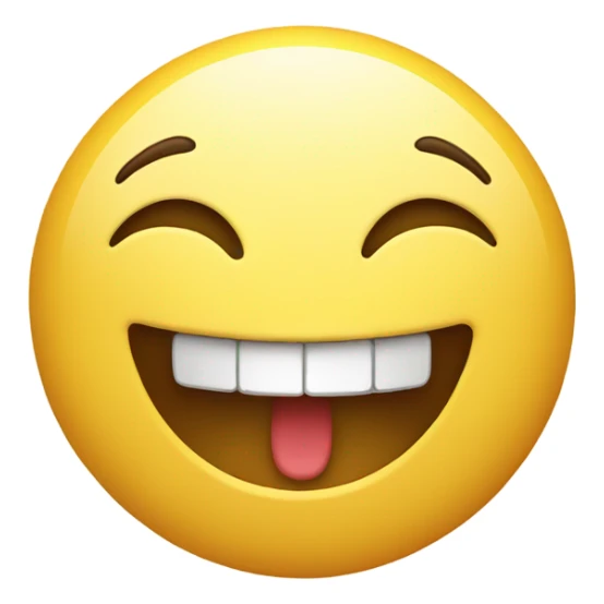 Smiling face with open mouth and closed eyes sticker