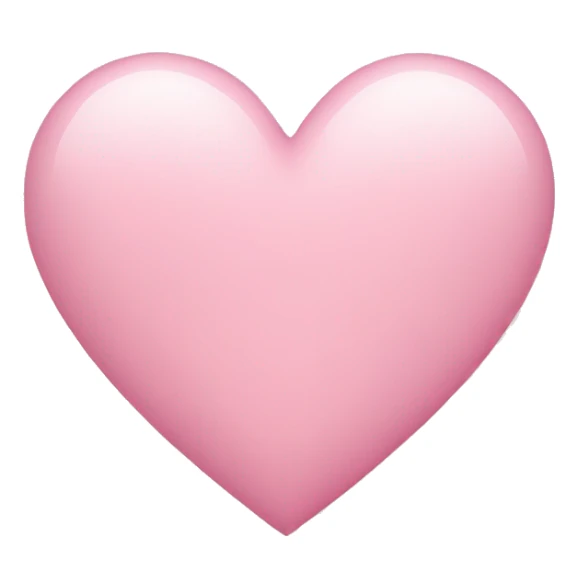 light pink heart sticker