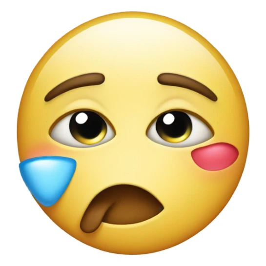 Emoji winking and blowing a kiss sticker