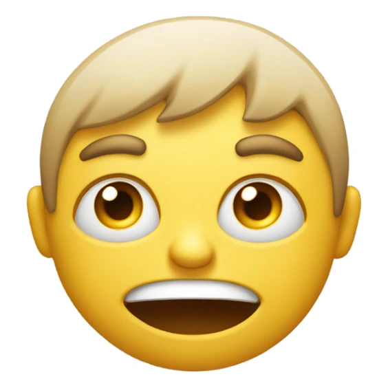 Smiling emoji that looks kind of mad sticker