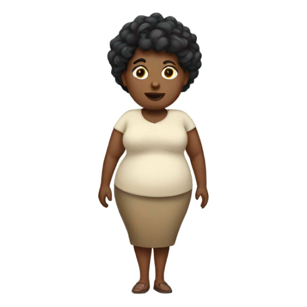 Fat Black Woman sticker