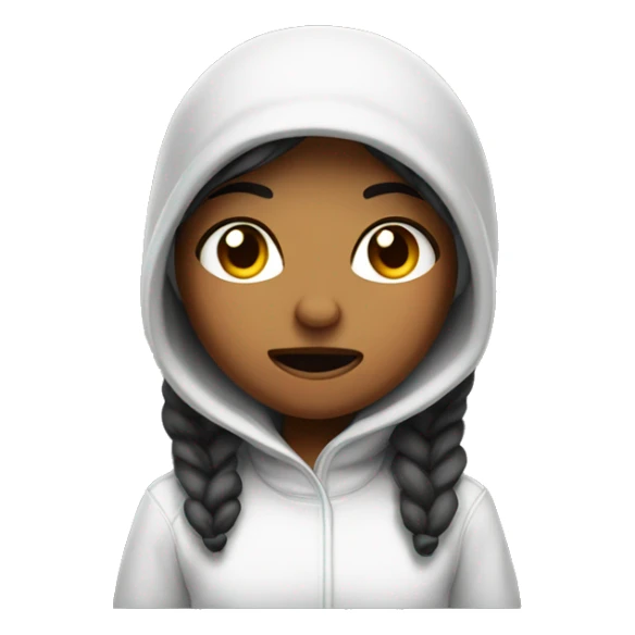 Hangry girl in toque sticker