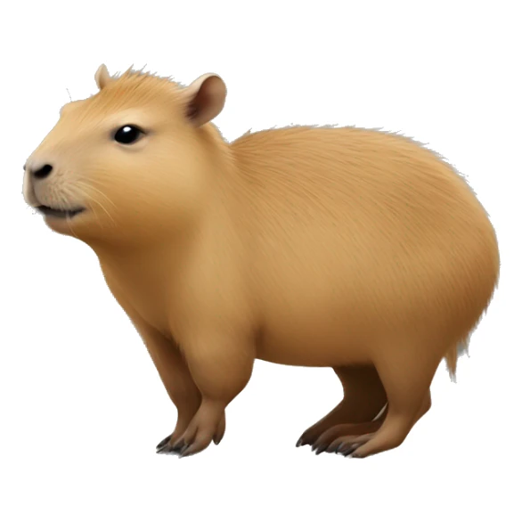 Baby capybara riding the mother capybara sticker