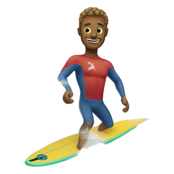 Surfing at Muizenburg beach sticker