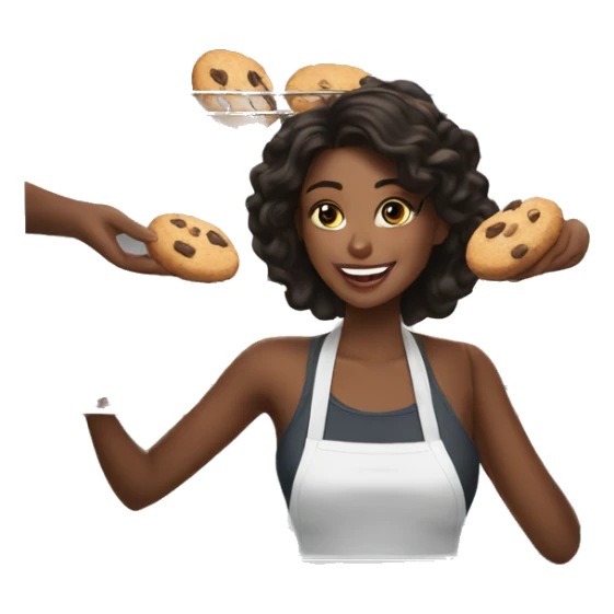 Black Jenna is putting cookies in the oven sticker