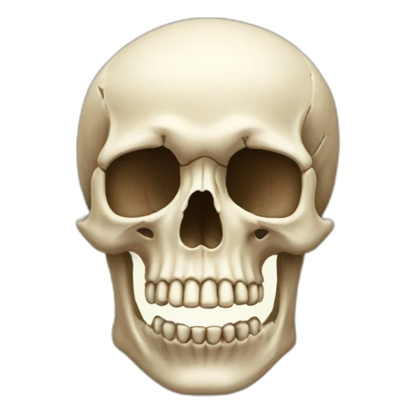 bone no skull sticker