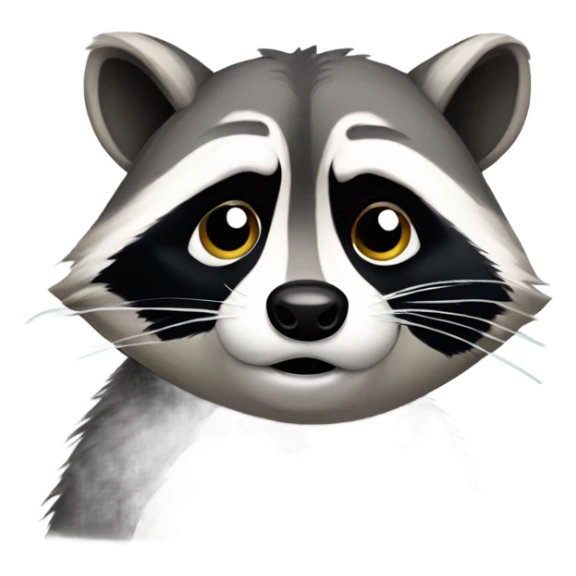 raccoon is sad and is crying sticker